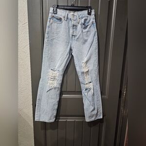 Light Blue Distressed Women's Jeans LEVIS